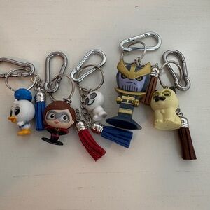 Disney Key Chains set of 5 for pixie dusting